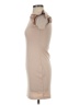 Unbranded Solid Tan Casual Dress Size XXS (estimated) - photo 5