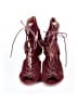 Joie 100% Leather Burgundy Sandals Size EU 39 - photo 2