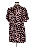 CAbi 100% Polyester Floral Black Short Sleeve Blouse Size M - photo 2
