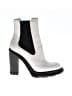 Alexander McQueen Silver White Ankle Boots Size EU 40 - photo 1