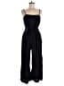 J.Crew 100% Linen Solid Black Jumpsuit Size 8 - photo 1