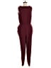 Boden 100% Polyester Solid Burgundy Jumpsuit Size 8 - photo 1