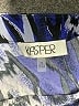 Kasper Animal Print Blue Sleeveless Blouse Size 2X - photo 7