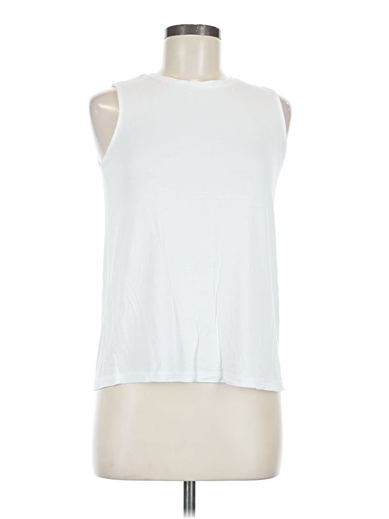 Pre-owned Nine West Sleeveless T-shirt In White