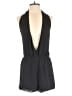 White Fox 100% Polyester Solid Black Romper Size S - photo 1