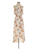 Lush 100% Polyester Floral Ivory Casual Dress Size S - photo 1