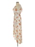Lush 100% Polyester Floral Ivory Casual Dress Size S - photo 5