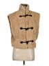 Unbranded 100% Polyester Tan Faux Fur Vest Size M - photo 1