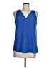 Gap Outlet 100% Polyester Blue Sleeveless Blouse Size M - photo 1
