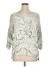 XCVI Green 3/4 Sleeve Blouse Size XL - photo 1