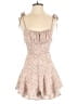 Princess Polly 100% Polyester Hearts Pink Romper Size 2 - photo 1