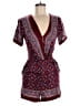 Sandro 100% Polyester Paisley Burgundy Red Romper Size Lg (3) - photo 1