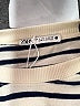 Zara Stripes White Short Sleeve Top Size S - photo 7