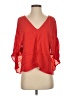 Zara Red 3/4 Sleeve Blouse Size XS - photo 1
