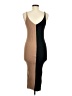 Shein 100% Polyester Color Block Tan Casual Dress Size M - photo 2