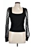 Amaryllis Black Long Sleeve Top Size L - photo 1
