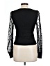 Amaryllis Black Long Sleeve Top Size L - photo 2