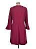 MSK 100% Polyester Solid Burgundy Casual Dress Size 12 - photo 2