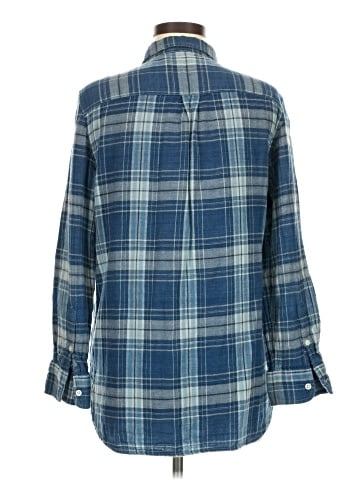 Lauren Jeans Co. 3/4 Sleeve Button-Down Shirt (view 2)