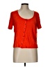 Boden Orange Short Sleeve Top Size 10 - photo 1