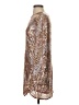 H&M Metallic Gold Cocktail Dress Size S - photo 5