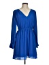 H&M 100% Polyester Solid Blue Casual Dress Size M - photo 1