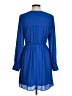 H&M 100% Polyester Solid Blue Casual Dress Size M - photo 2
