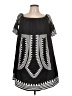 Shein Graphic Black Casual Dress Size 12 - photo 1