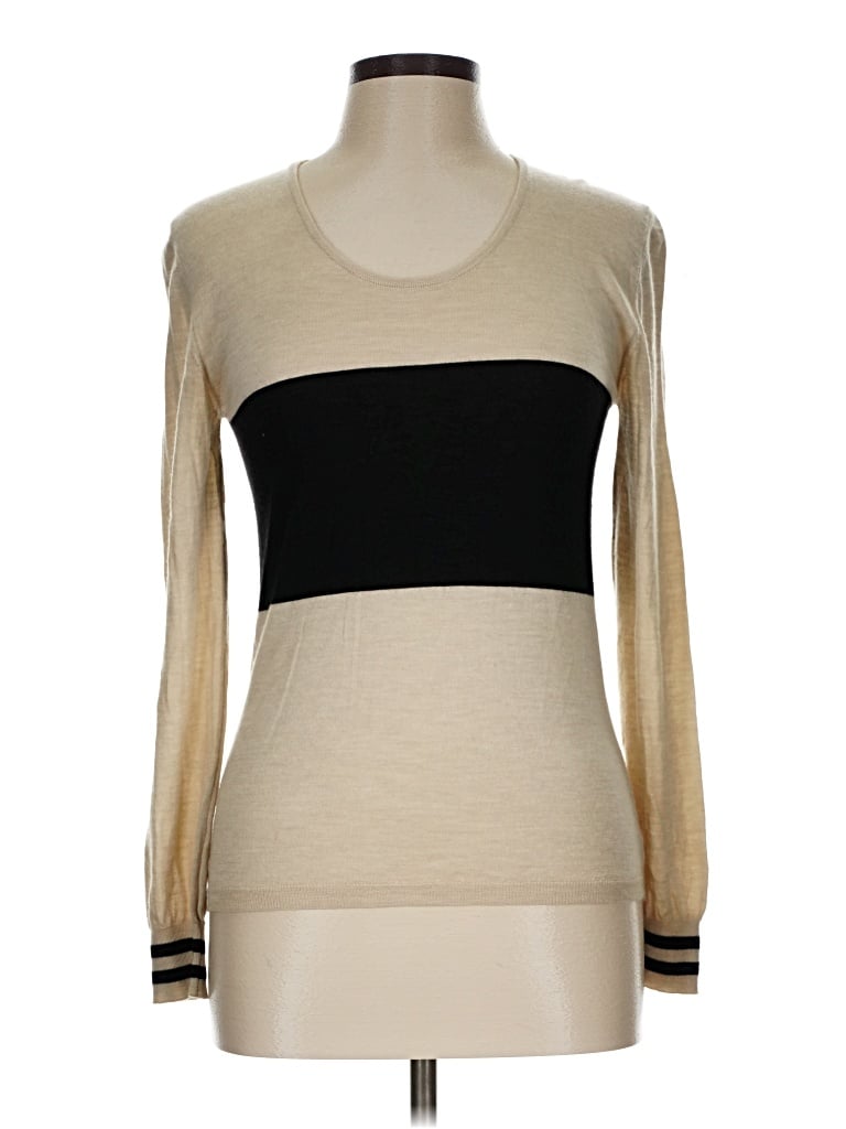 Pre-owned Krizia Cashmere Pullover Sweater In Tan