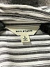 Max Studio Stripes Blue Silver Long Sleeve Blouse Size S - photo 7