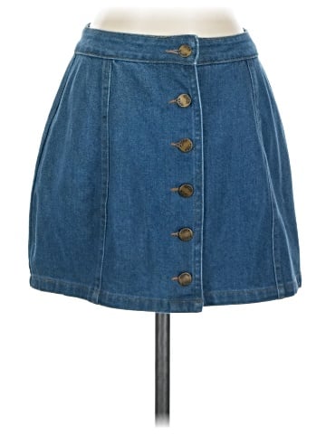 Lulus Denim Skirt (view 1)