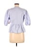Assorted Brands Blue 3/4 Sleeve Blouse Size L - photo 2