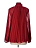 Zara 100% Polyester Burgundy Long Sleeve Blouse Size L - photo 2