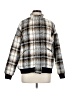 Lascana 100% Polyester Plaid Gray Coat Size 8 - photo 1