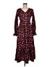 Unbranded 100% Polyester Floral Multi Color Black Casual Dress Size M (estimated) - photo 1