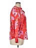 Talbots Floral Red Long Sleeve Blouse Size XL Petite - photo 4