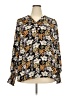 Dokotoo 100% Polyester Floral Black Long Sleeve Blouse Size XXL - photo 1