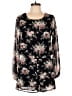 Orange Creek 100% Polyester Floral Black Romper Size M - photo 1