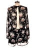 Orange Creek 100% Polyester Floral Black Romper Size M - photo 2