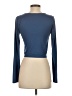 Gaze Blue Long Sleeve Top Size S - photo 2