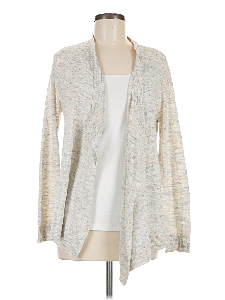 Pre-owned Ann Taylor Loft Cardigan Sweater In Gray