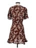 Angie 100% Rayon Paisley Brown Casual Dress Size S - photo 2