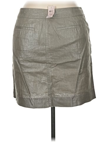 Ann Taylor Factory Faux Leather Skirt (view 2)