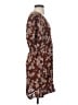 Angie 100% Rayon Paisley Brown Casual Dress Size S - photo 4