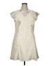 Gap 100% Polyester Solid Ivory Cocktail Dress Size 16 - photo 1