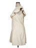 Gap 100% Polyester Solid Ivory Cocktail Dress Size 16 - photo 5