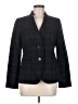 Talbots Outlet Plaid Blue Wool Blazer Size 6 - photo 1