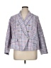 Talbots Plaid Purple Blazer Size 16 Petite - photo 1