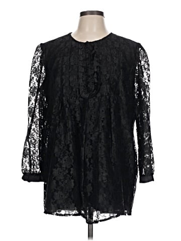 Denim 24/7 3/4 Sleeve Blouse (view 1)