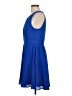 Express 100% Polyester Solid Blue Casual Dress Size 12 - photo 5